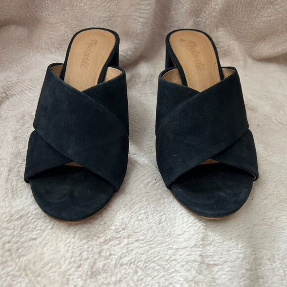 Madewell Suede Crossover Mule Sandals - Picture 4 of 12